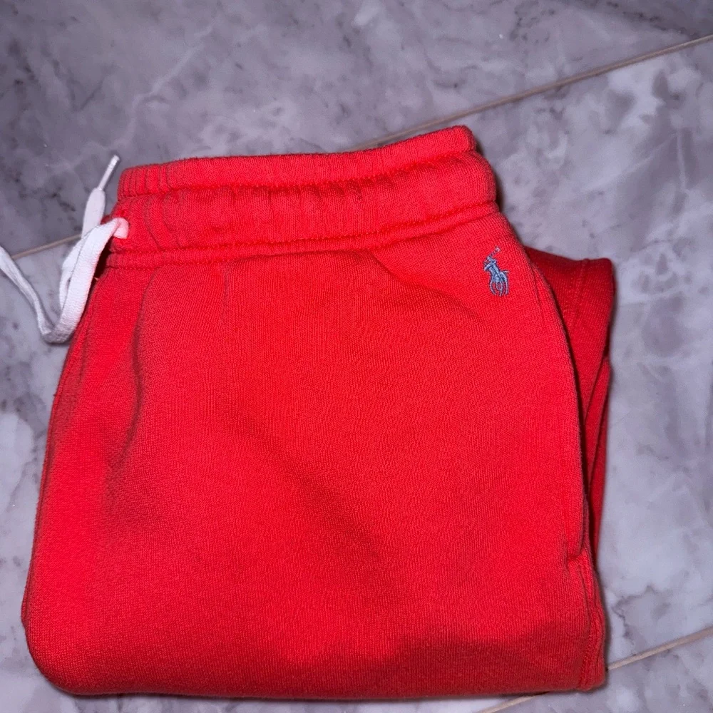 Polo Ralph Lauren Coral/Light Red Color Sweatpants Mens/Womens Size M - Picture 11 of 14